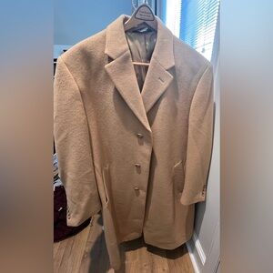 Jos. A Bank Men’s Cashmere Tan Wool Overcoat l 42R